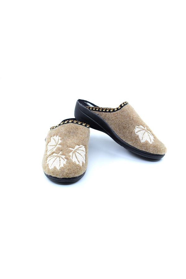 CARLA VERDE-Full Orthopedic Italy Felt Winter House Slippers, Guest Slippers 1
