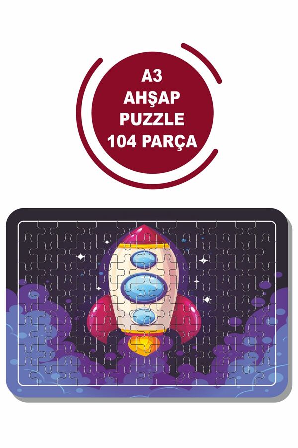 Baskı Atölyesi-Space Shuttle A3 104 Piece Puzzle, Toy, Jigsaw 1