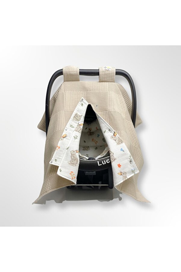 Bee collection Pikeli Kışlık Puset Örtüsü Ve Minderi