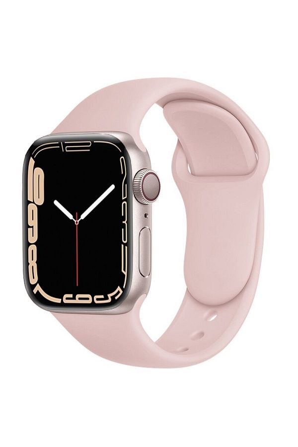 Bagies Apple Watch Series 8 41 Mm Compatible Silicone Band Strap Powder Pink Powder Pink Sand Trendyol