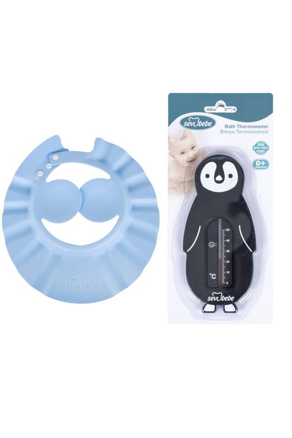 Sevi Bebe Bebek Banyo Seti(banyo Şapkası+banyo Derecesi)