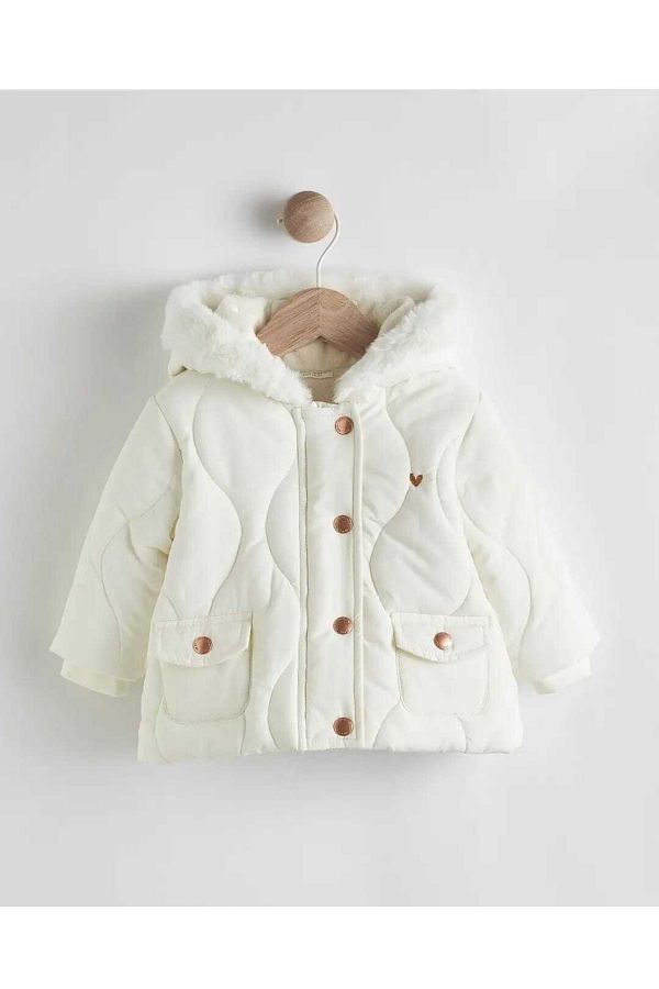 Baby cream coat discount