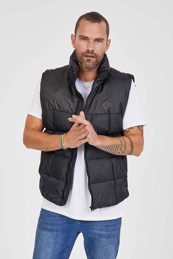 Kevin-Men's Puffer Vest K215 Black 1