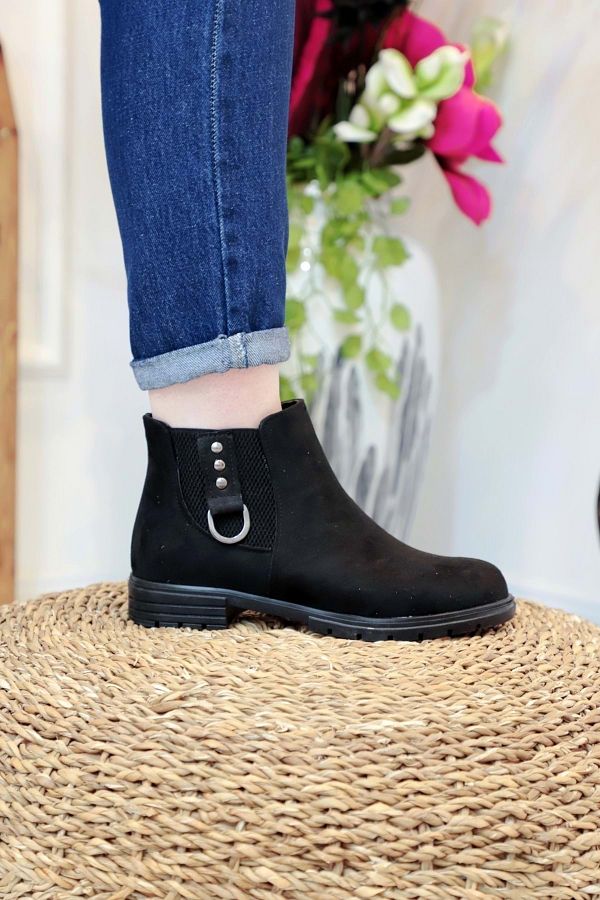 Konfores 1408 Rubber Sole Flat Bottom Boots