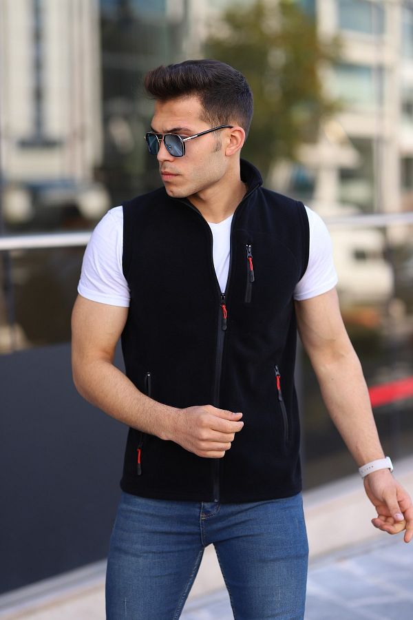 Mens black vest with jeans new arrivals