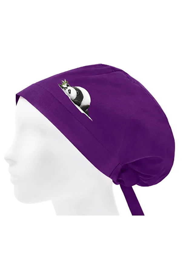 bonecim-Hijab Bonnet Panda Themed Doctor Nurse Hospital Cook Surgical Bonnet| Wide Mold 1