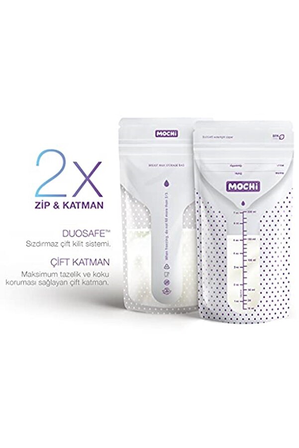 Mochi Süt Saklama Poşeti 200 ml 25 Li