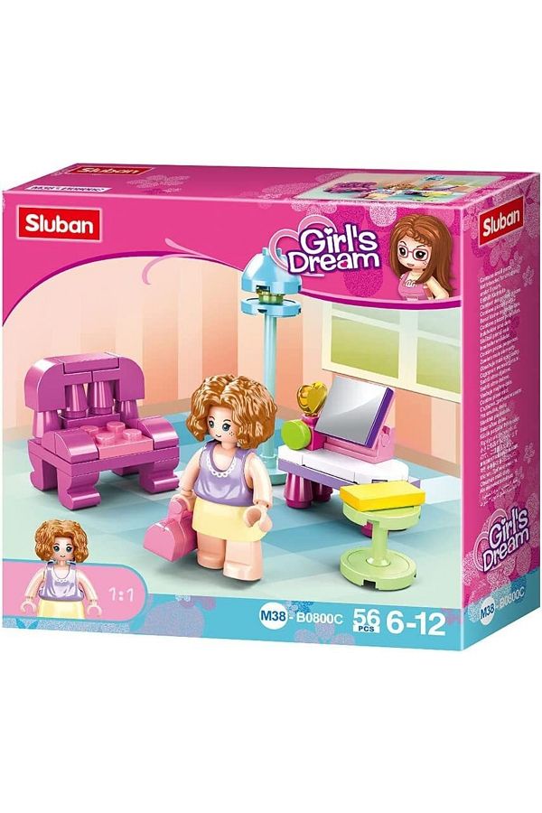 LEGO Sluban Girls Dream Living Room Spray Trendyol