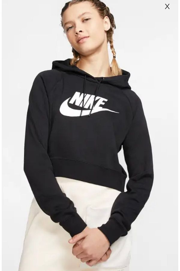 Nike sportswear cropped hoodie top