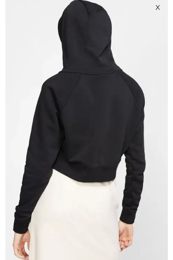 Nike Sportswear Essential Cropped Hoodie Women s Sweatshirt Women Black Cj6327 010 Trendyol
