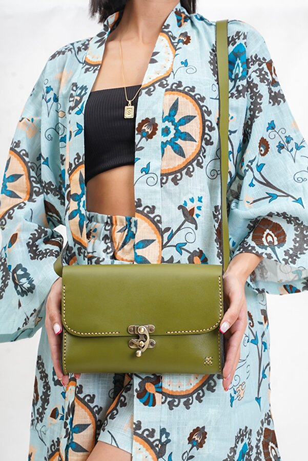 AuthenticSandals Handmade Genuine Leather Green Women's Bag 1006