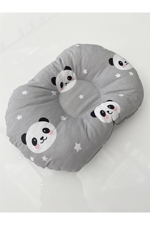 Jaju Baby 0-12 Ay Panda Düz Kafa Yastığı Yenidoğan Bebek Yastık