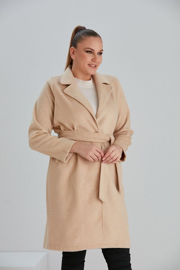Plus size cashmere coat online