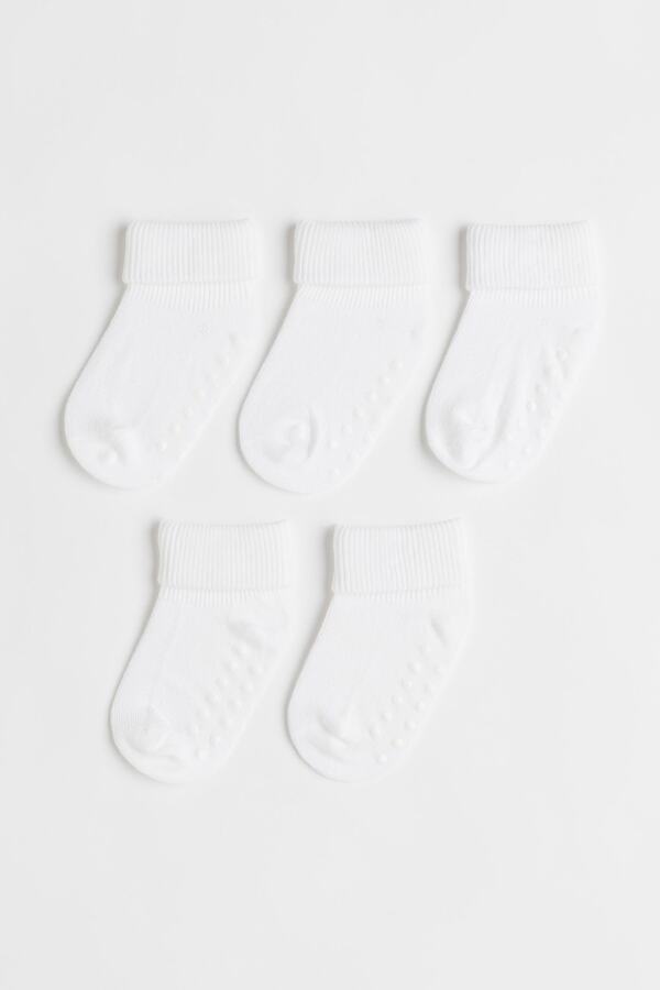 MEM SOCKS 5'li Organik Pamuklu Kaydırmaz Çocuk/bebek Çorabı Özel Kutulu