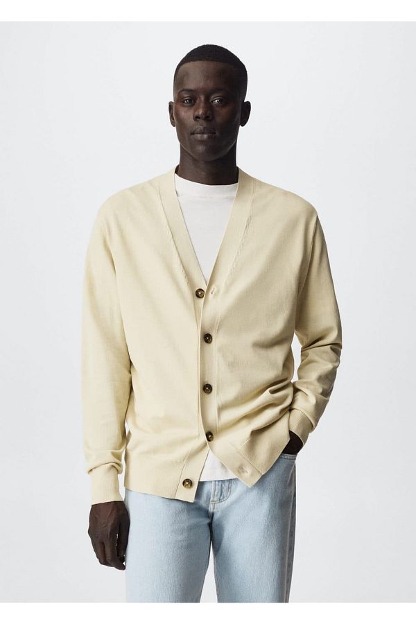 MANGO Man Buttoned Cotton Cardigan Trendyol