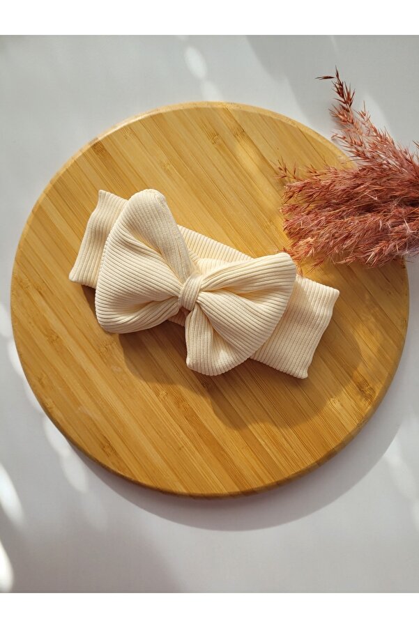 SeherBebeButik Kız Çocuk & Bebek Kaşkorse Fiyonklu Bandana