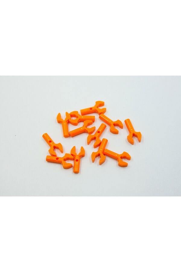 LEGO-Original Moc Custom Accessory Bar 1l Mechanical Claw Mechanical Hand Orange 6 Pieces to Send 1