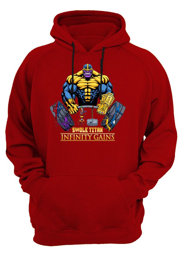 remonz Avengers Thanos Gym Printed Zipperless Hooded Sweatshirt Hoodie Trendyol