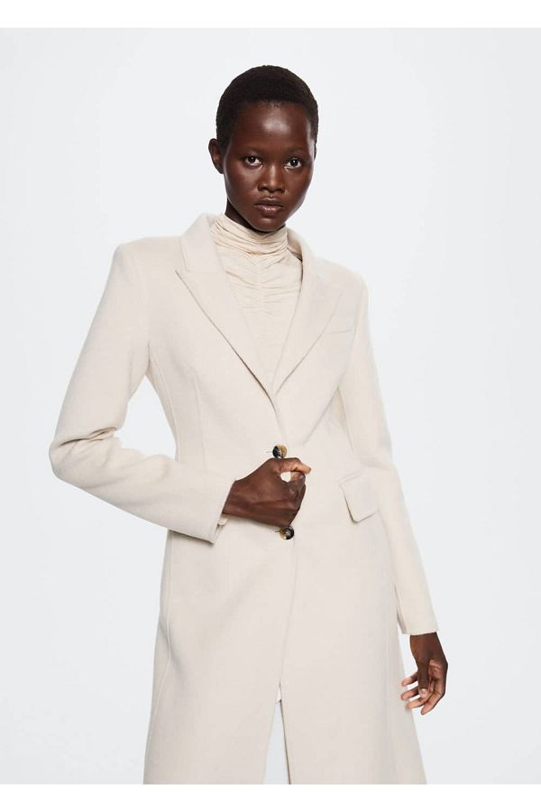 Mango ecru coat clearance