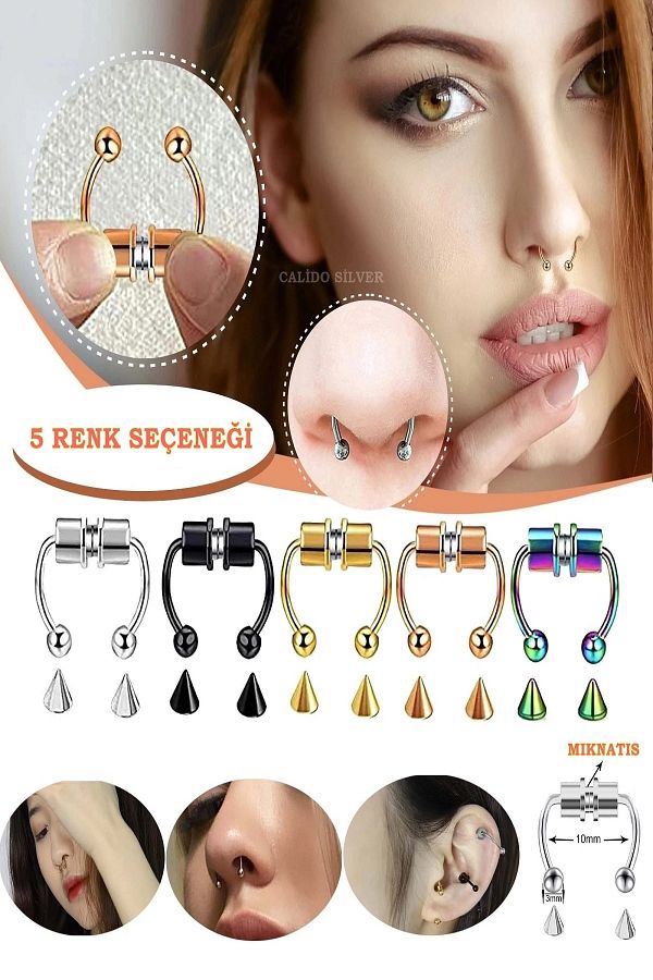 Black metal hotsell nose ring