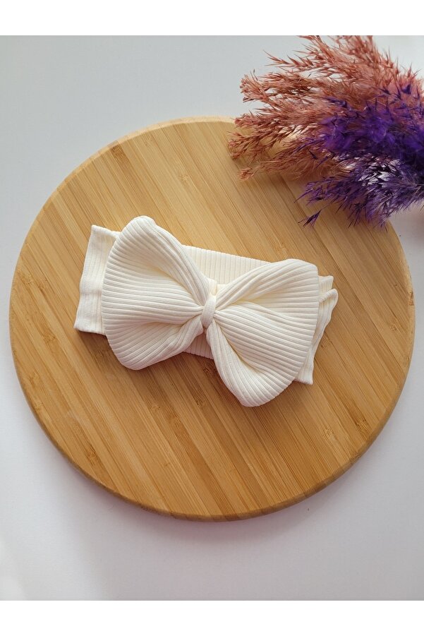 SeherBebeButik Kız Çocuk & Bebek Kaşkorse Fiyonklu Bandana