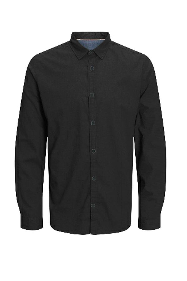 Jack Jones Jack Jones Men s Long Sleeve Cotton Black Color Shirt 12225469