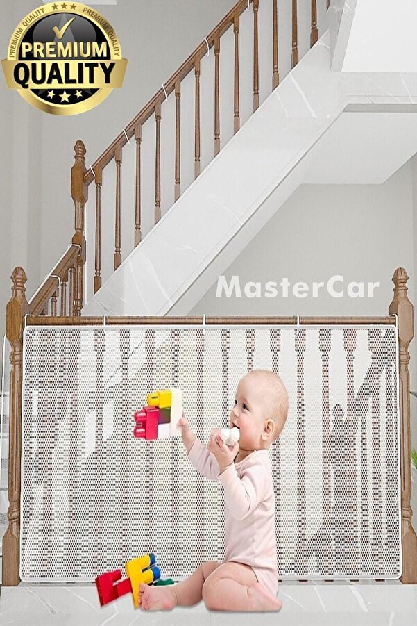 MasterCar Çocuk Ve Evcil Hayvan Için Korkuluk Balkon Ve Merdiven Filesi Çocuk Güvenlik Filesi 270 Cm X 80 Cm