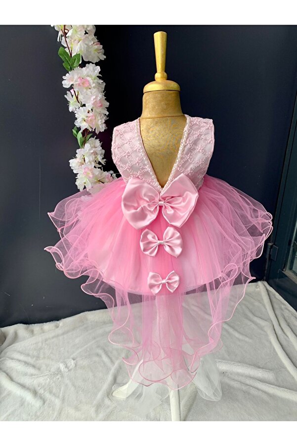 PİLEKİ BABY 0 4 Ay Yenidoğan Bebek Mevlüt Elbisesi Prenses Elbise Dantelli Gelinlik Elbise