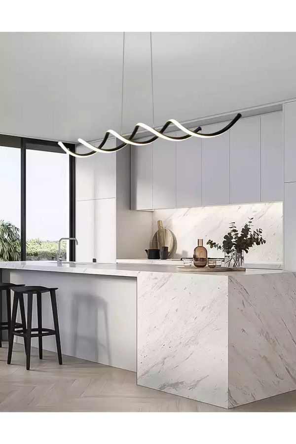 Fico Home-Modern Concept Design La Spezia LED Chandelier Black Pendant Lamp with Remote Control Chandelier 3 Colors 1