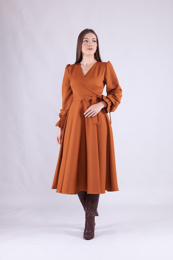 Double breasted long sleeve dress 2025