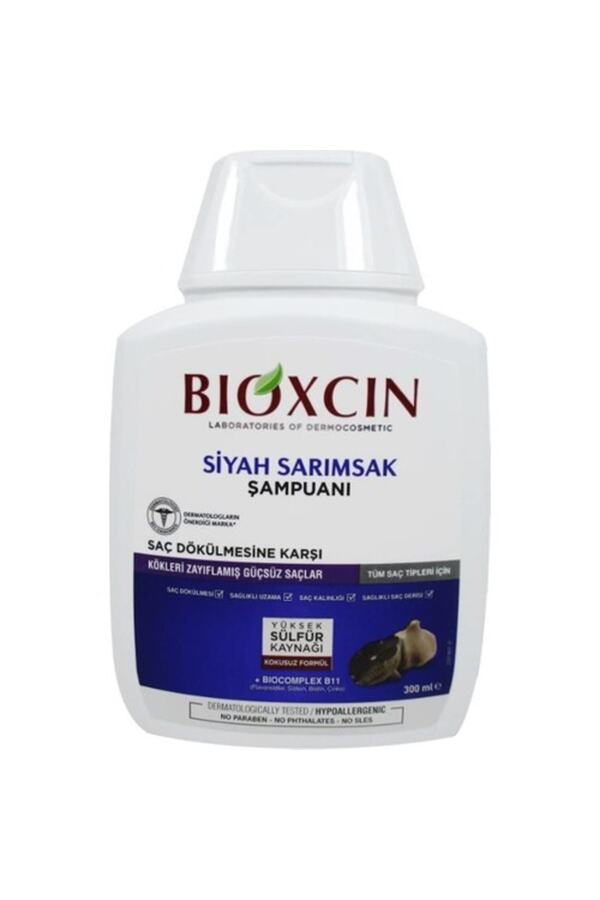 Bioxcin-شامبو الثوم الأسود 300 مل - مضاد لتساقط الشعر 1