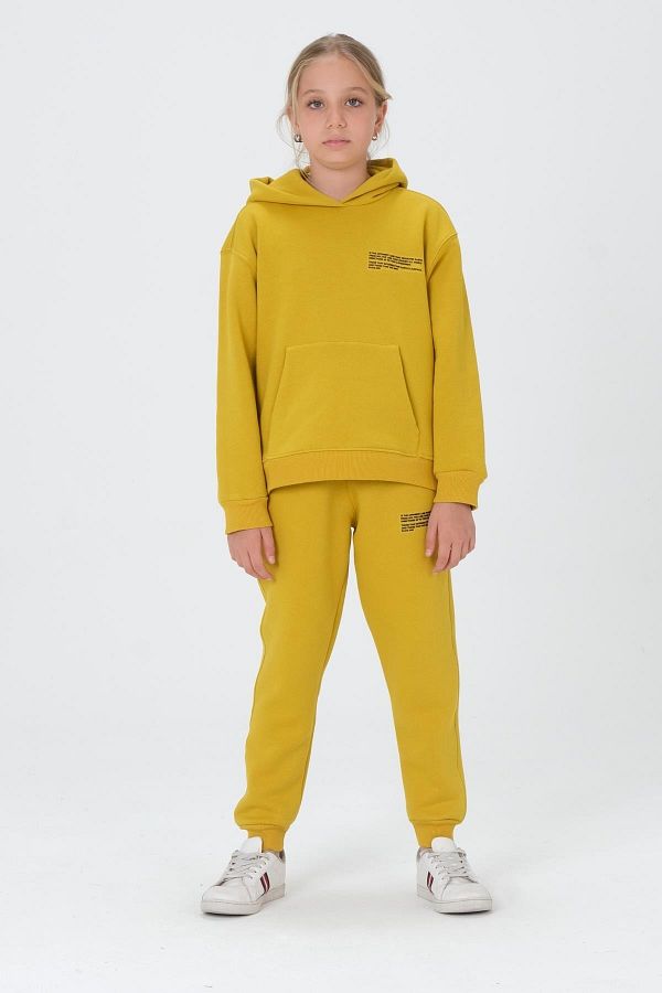 Yellow and black sweatsuit sales