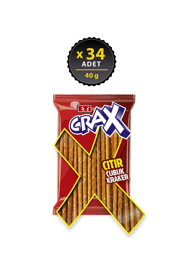 Eti-Crax Plain Stick Cracker - 40g X 34 Pieces 1