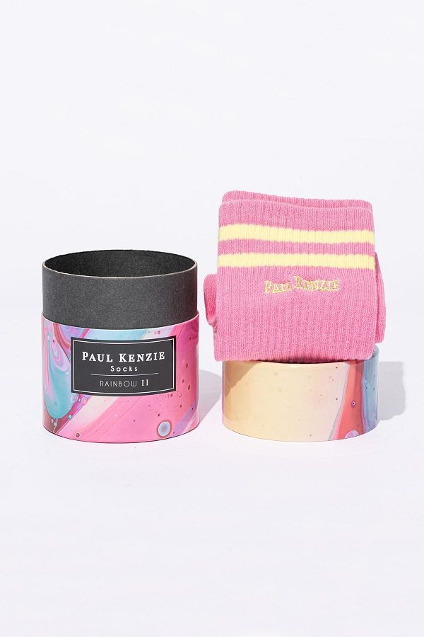 Paul Kenzie-Motley Socks Sosete lungi de tenis unisex brodate - Rainbow 2 1