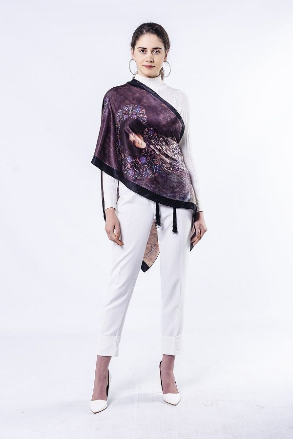 Nomads Felt-Silk Scarf| 55x180cm| Gustav Klimt Emilie Floge| Nomads Felt 1