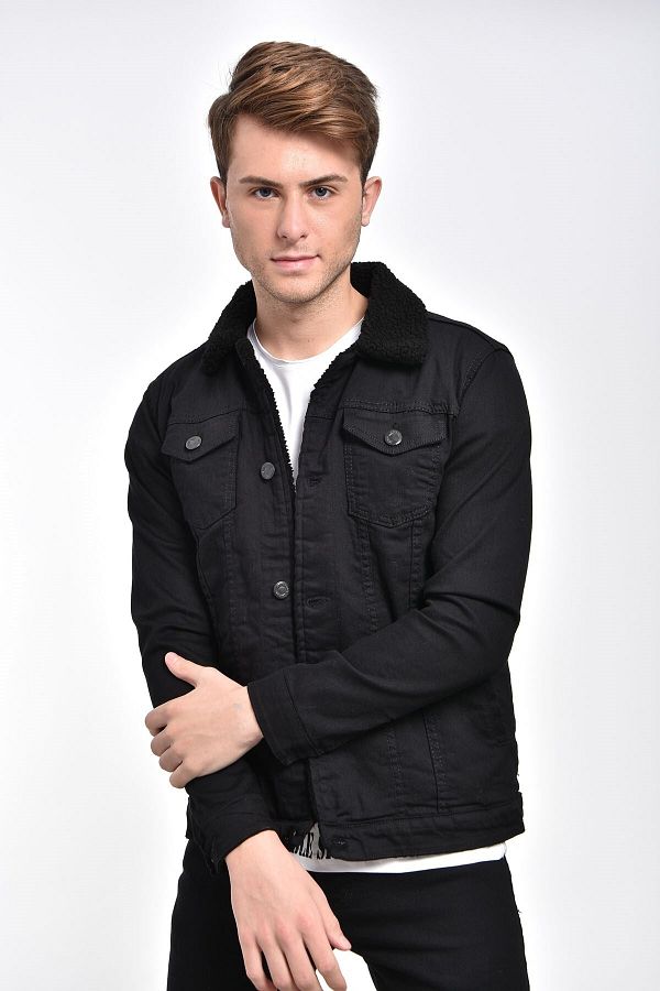 Tight fitting denim jacket discount