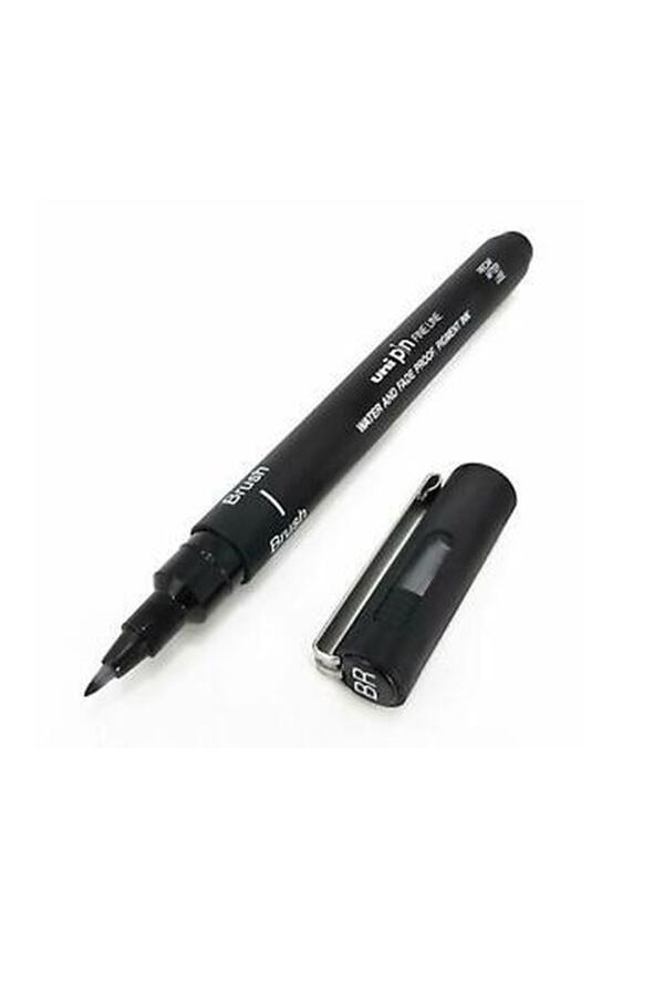 Bigpoint-Uniball Pin Br Black Line Brush Tip Pen Pinbr-200 1