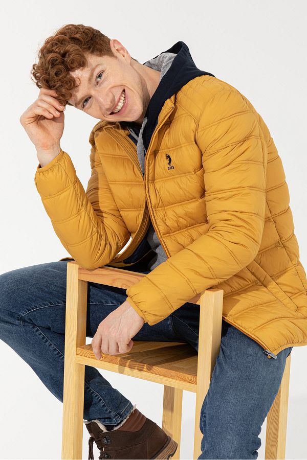 U.S. Polo Assn. Yellow Men s Coat Trendyol