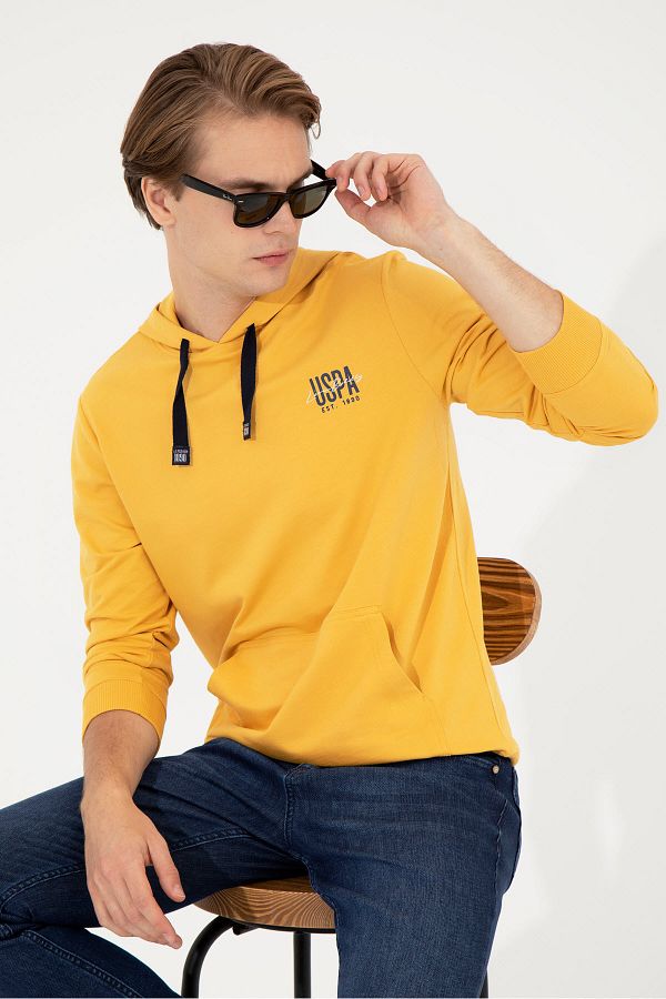 U.S. Polo Assn. Yellow Men s Sweatshirt Trendyol
