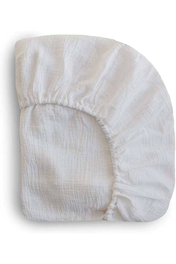 Anne Sesi Bürümcük Müslin Lastikli Çarşaf 70x120 Cm %100 Organik Pamuk +15 Cm Yatak Yüksekliği