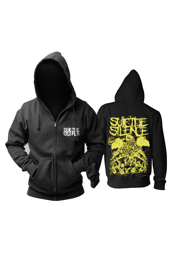 GALASHOP Suicide Silence Deathcore Zipper Hoodie Trendyol