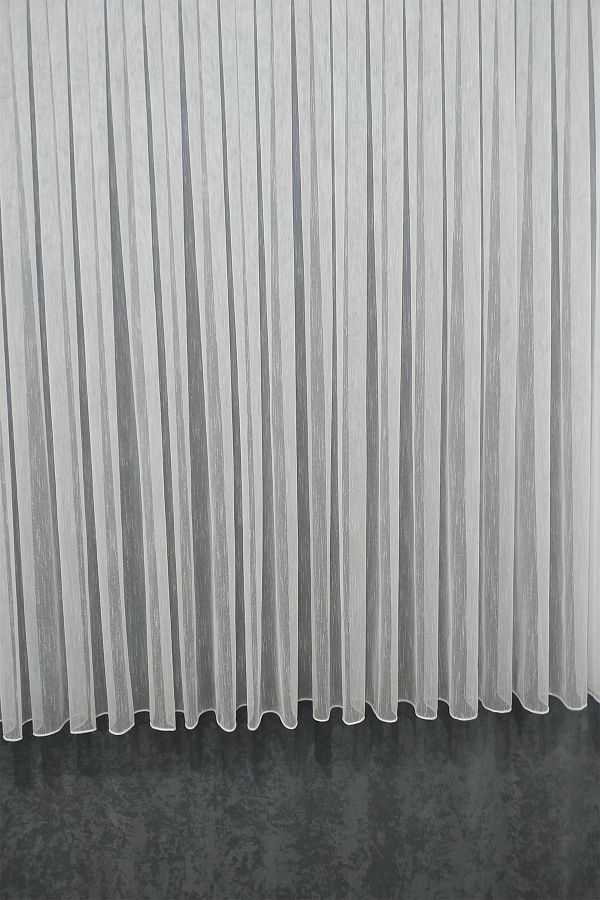 evihtiyaclarim by IOC-Honeycomb Slub Linen Pattern Ultra Drapat Pattern Tulle Cortina 1 X 3 Tare plisată 1