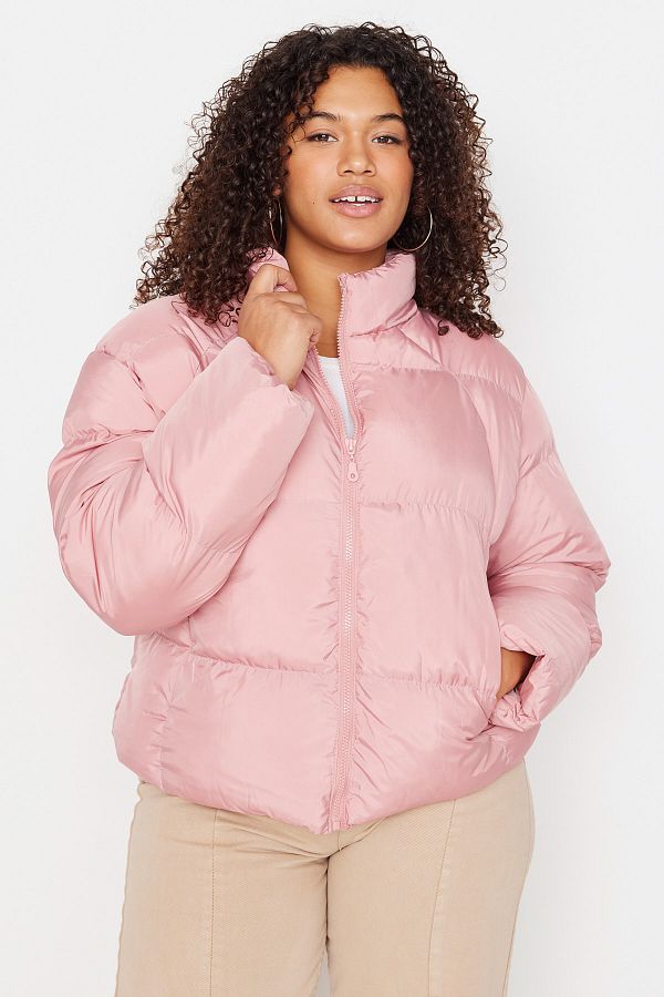 Cropped puffer jacket plus size 2025