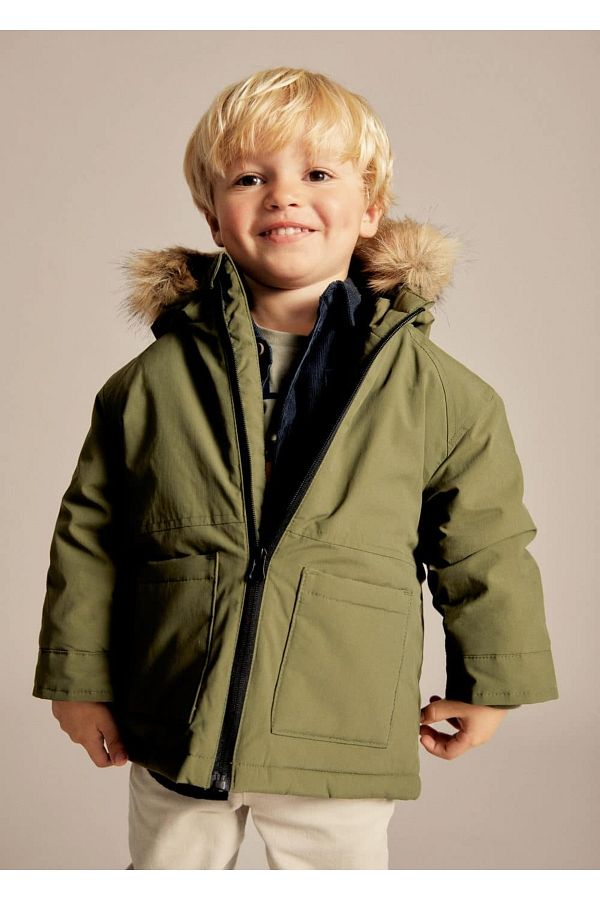 Mango hooded faux fur coat hot sale