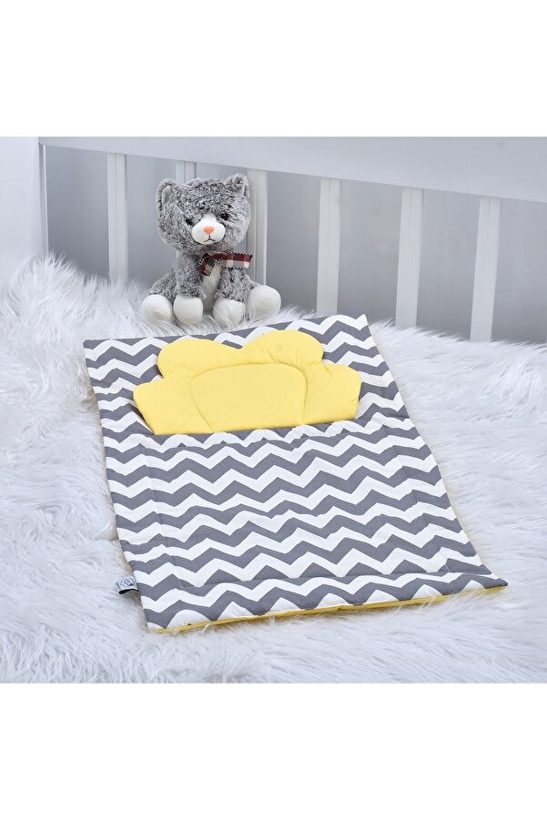 ebabynest Zigzag Serisi Gri Sarı Alt Açma