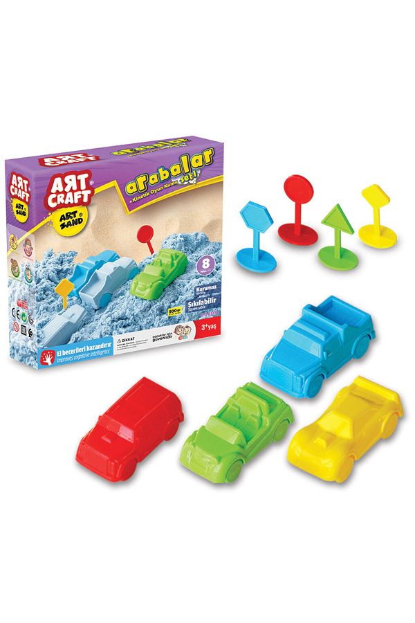 Do an Oyuncak D nyas Artsand Cars Sand Set 500 Gr. Art Craft