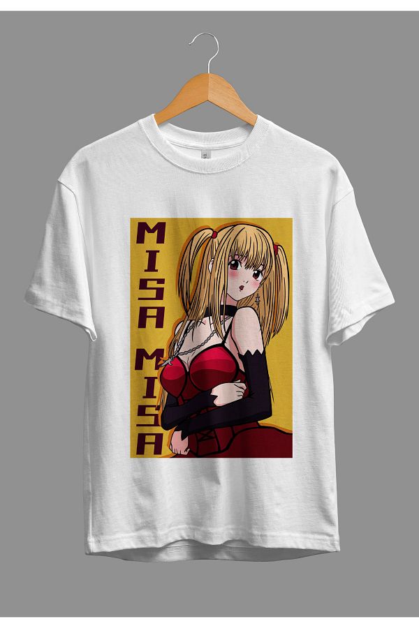 Corvo Oversize Death Note Misa Amane Anime Character Printed Special Design T Shirt Trendyol
