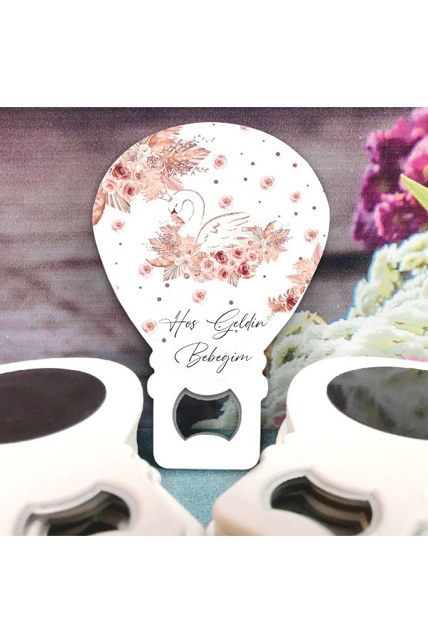 Ege ajans-10 Pieces Swan Patterned Opener Magnet 1