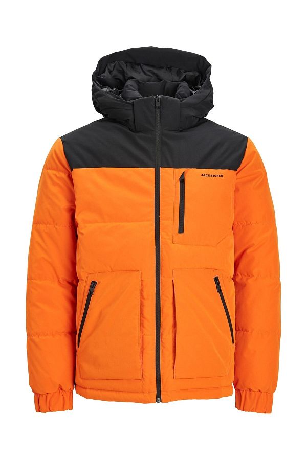Jack Jones Jack jones Hooded Orange Men s Coat 12214648 Trendyol