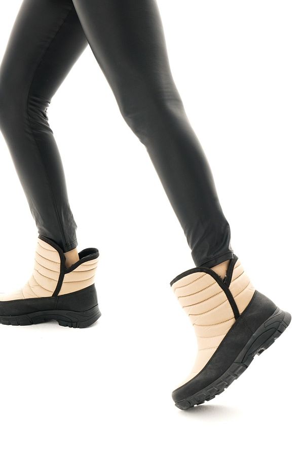 Efal Shoes Women s Nude Waterproof Ankle Length Snow Boots Trendyol